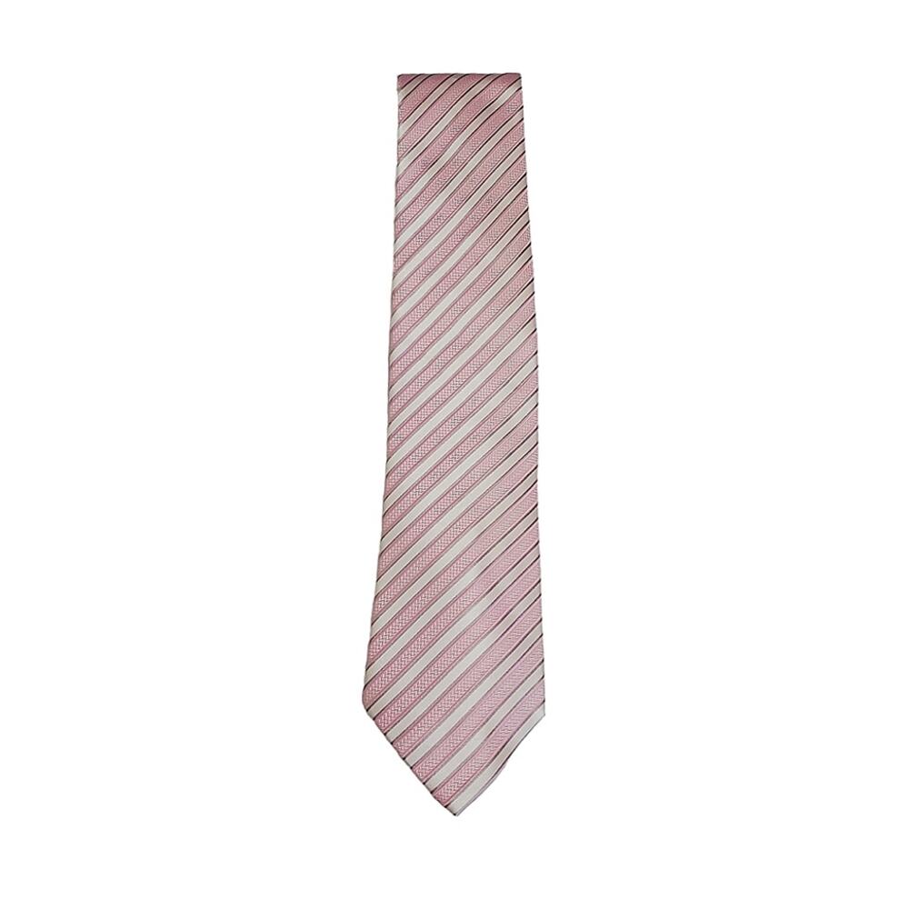 Sean John | 100% Silk Pink Stripe Tie